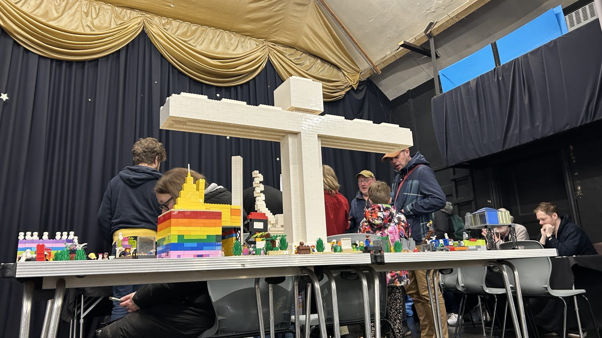 LEGO Angel of the North model at Thirsk Brick Show 2025